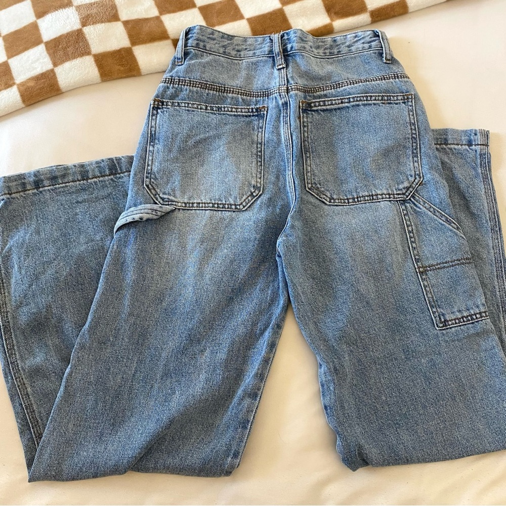 Carpenter Jeans, Cargo Jeans, wide leg cargo jeans, cargo pant, women carpenter